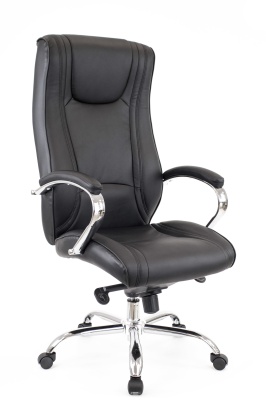 Кресло EverProf Кинг Экокожа черная