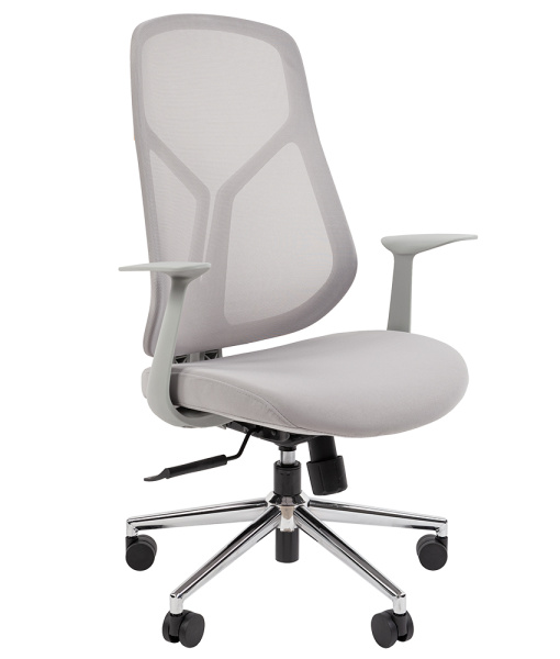 Кресло руководителя CHAIRMAN CH 588 БП Сетка/ткань серая