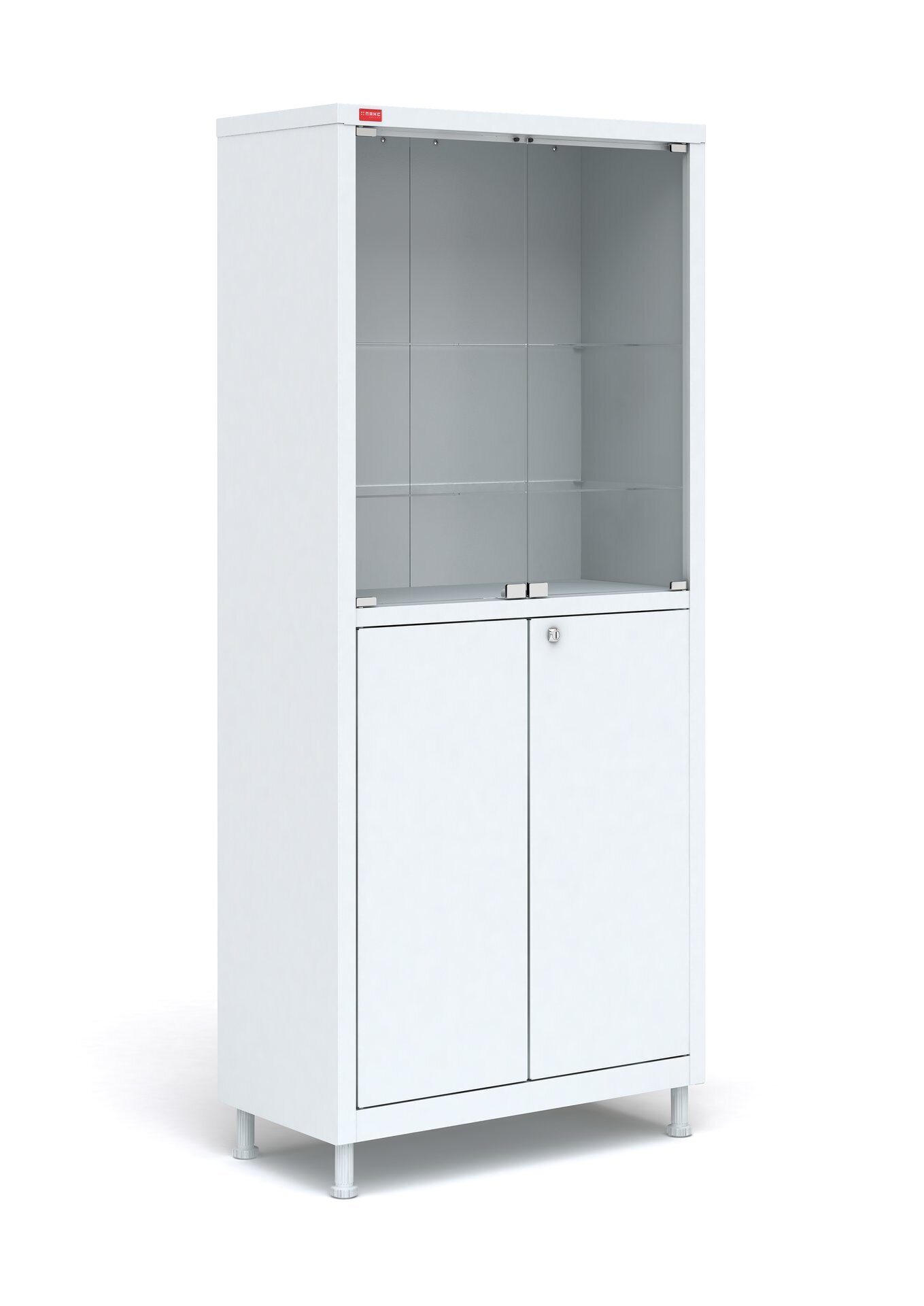 М2 165.70.32 С Медицинский шкаф со стеклом