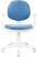 Кресло детское CH-W356 белый пластик, голубой Velvet 86