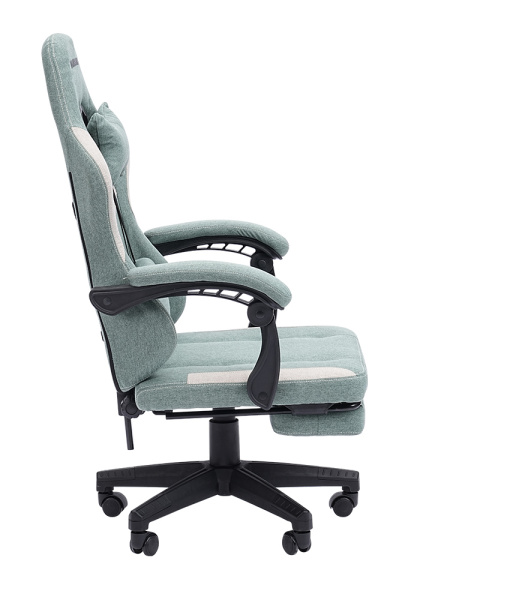 Кресло игровое CHAIRMAN GAME CH26 Ткань зеленый-бежевый 