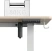 Стол для компьютера Cactus CS-EDXL-WWD электропривод столешница МДФ белый дуб каркас белый 160x140x72см