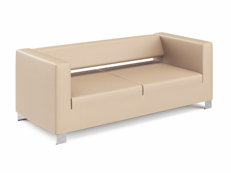Диван трехместный Грин Экокожа бежевая EUROLINE-907