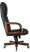 Кресло руководителя Бюрократ T-9932 Walnut Экокожа черная