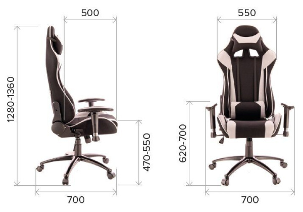Кресло EverProf LOTUS S4 ТКАНЬ, черно-красное