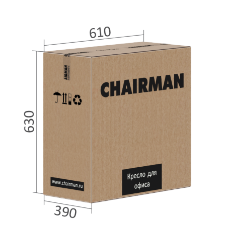 Кресло руководителя CHAIRMAN 590 Ткань/сетка
