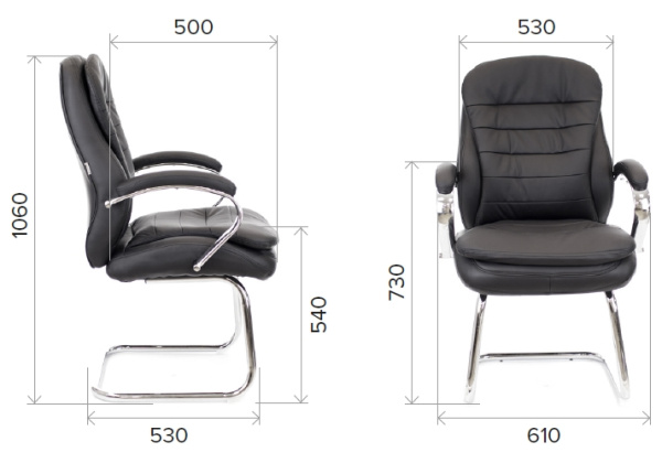 Кресло на полозьях EverProf Валенсия CF Экокожа бежевая