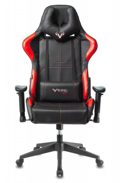 Кресло игровое Бюрократ VIKING 5 AERO Искусственная кожа, красный