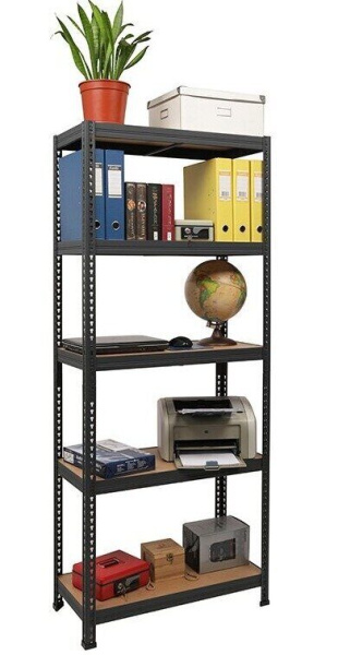 Стеллаж металлический на зацепах SBL 180KD-75х35-5 (нагрузка на секцию 750 кг)