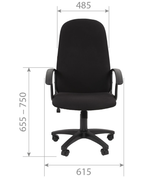 Кресло офисное Chairman 289 ткань Черный