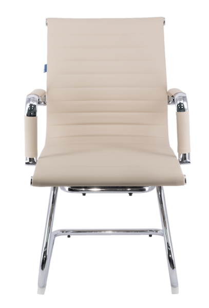 Кресло для посетителя EverProf LEO CF Экокожа, бежевое