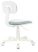 Кресло CH-W201 белый пластик, серо-голубой Light-28