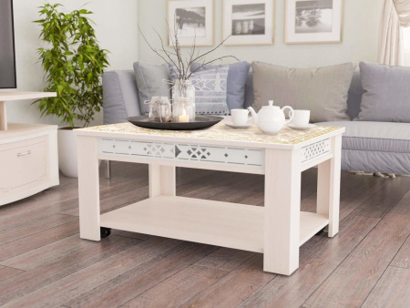 Агат 30.10 Стол журнальный Сосна Астрид Стекло