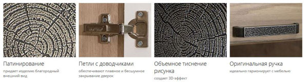 Шкаф кухонный (лев/прав) Бруклин 101.03