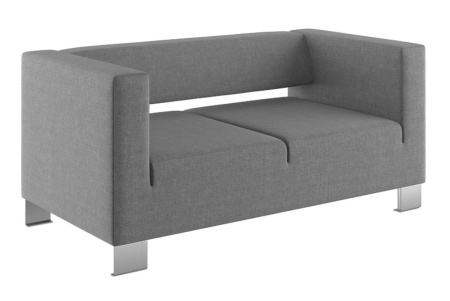 Диван двухместный Грин Ткань серая