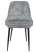 Стул KF-5 велюр серый, ножки черный металл