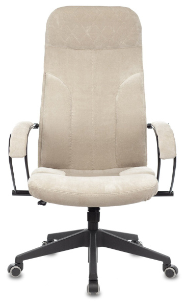 Кресло руководителя Бюрократ CH-608 пластик, ткань Бежевый