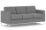 Диван трехместный Актив Chairman, серый EUROLINE-996
