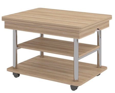 Агат 22.2 Стол журнальный Дуб Сонома Раскладной