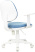 Кресло детское CH-W356 белый пластик, голубой Velvet 86