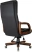 Кресло руководителя Бюрократ T-9932 Walnut Экокожа черная