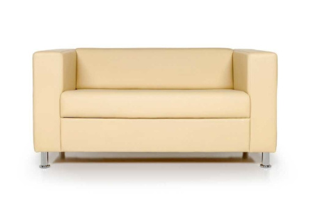 Диван двухместный Алекто Chairman, бежевый EUROLINE-907