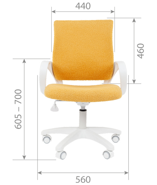 Кресло детское CHAIRMAN KIDS 103 LT ткань лимон