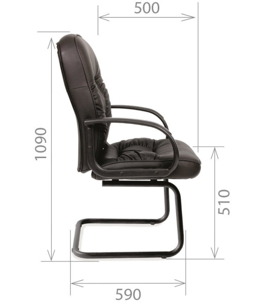 Кресло для посетителя CHAIRMAN 416 V Экокожа