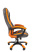 Кресло CHAIRMAN Драйв 22 Экокожа серо-оранжевое