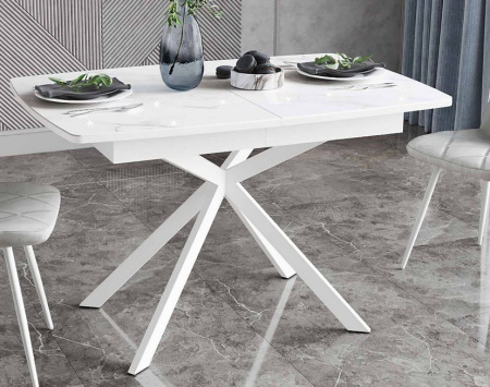 Обеденный стол Орфей 46 Белый шпон