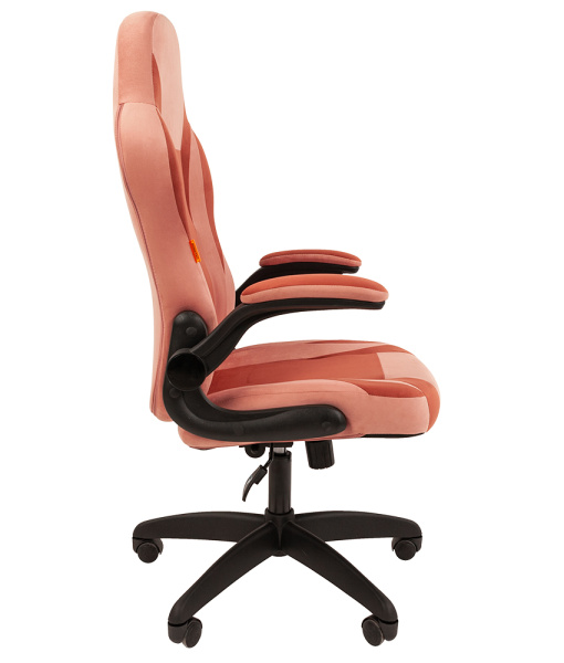Кресло игровое CHAIRMAN GAME 55 Велюр розовый