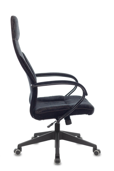 Кресло руководителя Бюрократ CH-608 пластик, ткань Черный