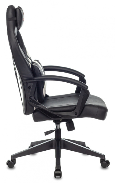 Кресло игровое Бюрократ ZOMBIE DRIVER крестовина пластик, белая вставка