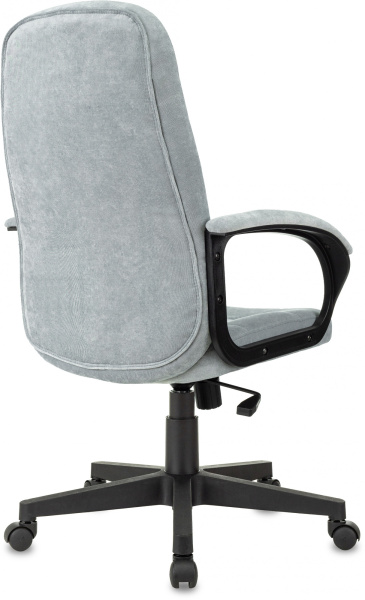Кресло руководителя Бюрократ CH 002 велюр серо-голубой Light-28