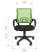 Кресло оператора Chairman 696 черный пластик механизм качания, зеленое