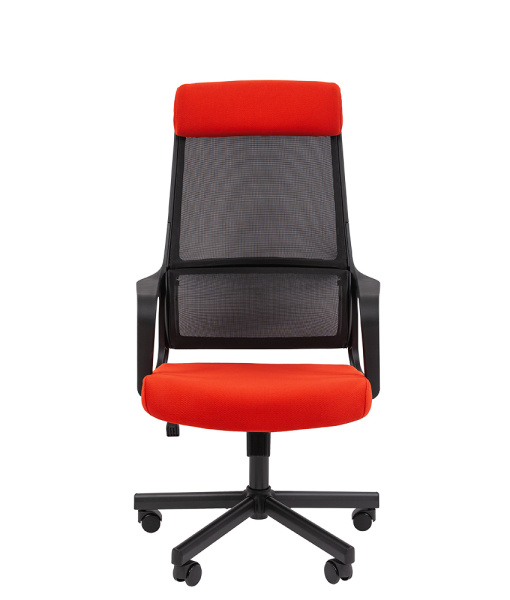 Кресло руководителя CHAIRMAN 590 Ткань/сетка красный